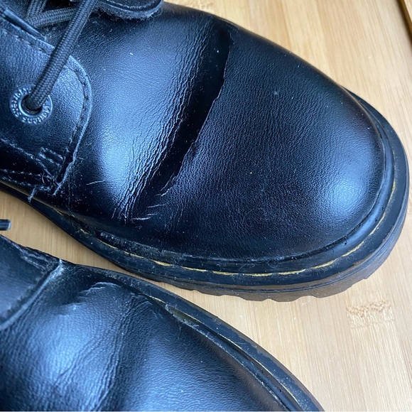 Dr Doc Martens Black Luana Womens Leather Boots Size 9 - Picture 4 of 11
